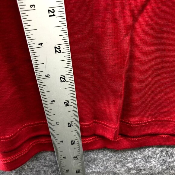 NWT Talbots Pima Cotton Long Sleeve Shirt Womens Plus Size X Red Crewneck - Picture 7 of 8